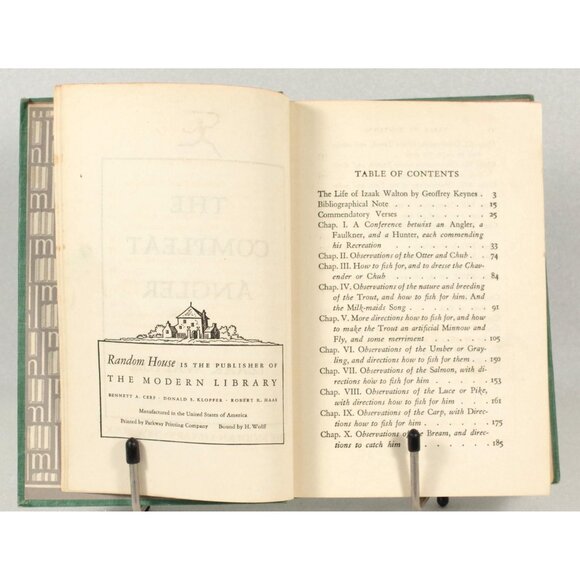 The Compleat Angler by Izaak Walton, The Modern Library Random House Complete - Picture 4 of 8